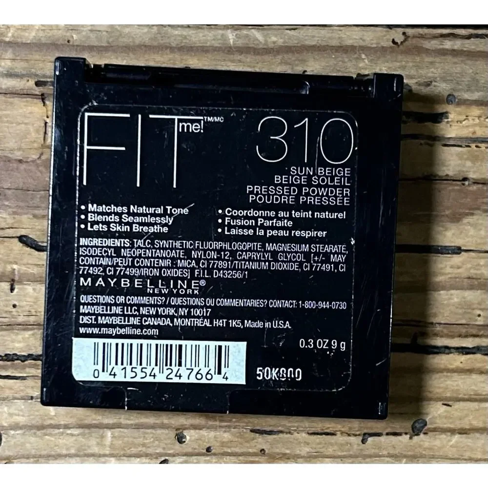 maybelline fit me powder 310